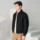 Tanzen mit der Wolf [unten] Jacke Herren Technologie Verriegelung Woll Revers 2025 Frühling warme Herrenjacke Down Black XL 180