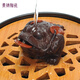 Jingzhu tea pet ornaments, purple clay Pixiu, money rolling in, Golden Toad Kung Fu tea ceremony accessories, spraying water to grow tea, playing with, attracting wealth creative, Pixiu, money rolling in