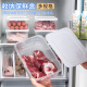 Huixun Jingdong's own brand refrigerator storage box sealed and water-proof lunch box kitchen crisper rectangular crisper 4-piece set 1200ml