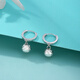 Yuan Shengfu's new PT950 high-quality laser bead platinum earrings, genuine platinum earrings, earrings, earrings for women, 2.97 grams