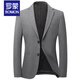 Romon (Romon) Chaqueta de traje para hombres Traje de alta gama casual de alta gama Smithing Single Western Top Single Piece y Otoño Formal Dapado Dad 9917 Gray [Patrón tridimensional] XL 180 [recomendado 140-154Jin [Jin iguala 0.5 kg]]