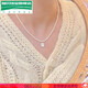 Canbei Square Zirconia Pendant Pearl Necklace Female Internet Celebrity Versatile Clavicle Chain 2024 New Necklace Square Zirconia