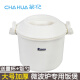 Jufude camellia microwave oven lunch box household utensil steamed rice cooker household thickened size heated rice plastic pot with lid HXM6227 2L [single layer rice cooker]