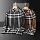 Mr. Guan Herbst und Winter High-End-Männer-Woll-Woll-Strickjacke Business Casual Classic Plaid gedruckter Reißverschluss Sweater 98126 Khaki 4xl