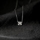 Farcoko brand four-leaf clover necklace for women, silver lucky clavicle necklace, fashionable birthday anniversary, Valentine's Day gift for girlfriend, lucky four-leaf clover necklace