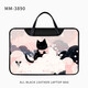 Huaman Lenovo Xiaoxin Pro16 Computerbeutel süße Katzenwolke tragbare Laptop-Beutel für Frauen für Lenovo/Xiaoxin MM-3893+ Power Bag [Cross-Body-Schultergurt] 16 Zoll