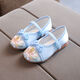 Yu Jin embroidered shoes for girls ancient costume princess embroidered shoes Chinese style old Beijing children's cloth shoes Hanfu shoes dance shoes W622 white 36 inner length 22.3