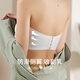 Nabeyan strapless tube top bra women's thin non-slip push-up anti-exposure wedding dress special bra for pregnant women during pregnancy large size skin color one piece one size fits all 80-130Jin Jin is equal to 0.5 kg