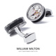 WILLIAM MILTON高端定制机芯珐琅袖扣男士轻奢时尚法式衬衫袖口钉 芯心相印机芯