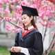 Yaojia Degree Bachelor's Clothes Graduation Gowns College Men's and Women's College Wind Engineering Undergraduate Liberal Arts Master's Doctoral Tutor's Gown Bachelor's Clothes Pink Liberal Arts-Basic Style Full Set M (Recommended Height 160-170)