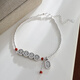 
Luo Yi 40-year-old woman wearing anklet silver Ping Anxie 999 silver anklet light luxury niche Chinese style SN6625[9999