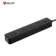Bull (toro) 20W PD Apple Cargo de carga rápida/tablero de alambre/enchufe/Conector Tipo C+USB+3 Jack Longitud completa 1.8 metros Negro GNV-UU4203 Interruptor de control principal