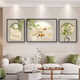 
Sense painting cream style living room decoration painting modern simple sofa background wall hanging painting Fulu triplet 2025 new mural JD13588 left and right 40*60 middle 80*60 crystal porcelain diamond-inlaid aluminum alloy gold frame
