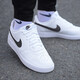 Nike (NIKE) official store men's shoes winter sports shoes COURT non-slip wear-resistant low-cut sneakers fashionable comfortable casual shoes HQ4867-101/Simplified Air Force One/White Dark Blue 39