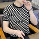 Zhidoudou30-40-jährige mittlere und junge Männer mit dickem Männerbauchfreier Kleidung für Männer mit Eisseide Kurzärärmelte 2022 Neues Modell 3883 Weiß One Size M 90-105Jin [Jin entspricht 0,5 kg]
