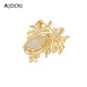 AJIDOU birthday gift AJIDOU pastoral daisy series elegant brooch beige length 3.3cm