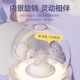 CLCEY is suitable for rotating crystal ball humidifier mini cute cartoon hydration instrument with night light music desktop office white snowman basic model