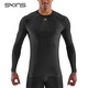 SKINS S5 Men's Autumn and Winter Quick-drying Running Basketball Sports Tight Fitness Wear Professional High-Intensity Compression Clothing Star Black M