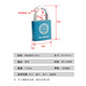 Plum Blossom (BLOSSOM) drawer lock padlock tool box indoor small lock student dormitory cabinet door lock meter box lock BC2925 blue 25MM