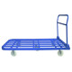 Handun 1.5m extended trolley flatbed trailer pull truck folding push truck small trolley transport truck 150*80 with wear-resistant nylon wheels