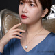 Haitong luxury thickened large tray 18K gold Nanyang Australian white pearl pendant single women's seawater necklace temperament necklace white 18K gold pink light 13-14mm