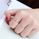18K gold butt frosted ring for women AU750 rose gold men and women couple tail ring color gold pair 2MM rose gold frosted ring No. 5 is equivalent to No. 10 and No. 11