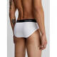 Calvin Klein CK男士三角内裤 3条装 送男友礼物 000NB3527A 6H3黑白灰 XL 