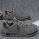 DIBOFEI men's shoes for spring and summer 2025 new breathable work labor protection board shoes thick sole non-slip waterproof wear-resistant work shoes for men gray 40 (250mm)