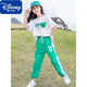 迪士尼（Disney）童装夏装套装2024新款10岁女孩中童大童洋气短袖衣服炸街两件套15 829紫色 150cm