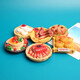 LIVE PAI refrigerator sticker simulated food Chinese food New Year flavor bacon magnet tile refrigerator home decoration magnetic message post 689 [Berry pancake]