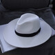 Oufandi large brim men's straw hat sun protection summer large sun hat women's outdoor large brim sun hat good off-white one size adjustable (55-60cm), with windproof rope