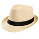 Select letter Spring and summer sun protection breathable small size straw hat jazz hat outdoor beach sun hat casual papyrus refreshing small hat beige children small size S (53-54cm)
