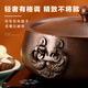 Longshun copper art thickened pure copper hot pot pot induction cooker flat bottom donkey hide gelatin copper pot hot pot Chongqing Sichuan hot pot household and commercial 28cm clear soup pot (more than every year) 6 people 28cm