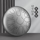 Huashu Drum Ethereal 15 Tono 14 pulgadas Estilo de acero de carbono C Ajuste D Ajuste de Ruyin Style Lengua de acero Druming Instrumento para principiantes Instrumento Olvidarse de la palabra Ruyin de acero de carbono D Ajuste 15 Tono 14 Ink Negro + Conjunto completo de accesorios