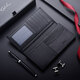 SaTCHI wallet men's long leather 2024 new men's wallet cowhide young master's genuine trendy handbag men's gift black - authentic_exquisite gift box