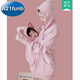 A 21 FUNB extra large size 2-300Jin Jin is equal to 0.5kg Kangaroo mother mother and child onesie baby spring and autumn new nursing sweatshirt plus velvet jacket apricot plus velvet waistless stool 190 3XL recommended 200-250Jin Jin is equal to 0.5kg