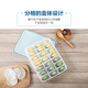 LOCK&LOCK frozen dumpling box set plastic crisper refrigerator refrigerated wontons 21 compartments * 2 storage boxes