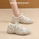 
ZHR hiking shoes for women casual outdoor sports lightweight creek tracking shoes for women versatile splicing women's shoes G683 apricot color 37