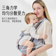 Aiboshi baby carrier waist stool front hugging multi-functional breathable newborn carrier children's stool Dream Lion M392