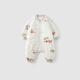 Tongtai baby sleeping bag autumn and winter baby anti-jump children constant temperature pure cotton anti-kicking quilt thin cotton one-piece pajamas brown 90cm
