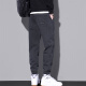 Jewish Casual Pants Men's Spring y Autumn New American Fashion Brand Pants Pants Tying Foot Foot Sports Sports 9859 Gray Plus Velvet + 9859 Gray Plus Velvet M