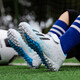 Tangcun Football Chaussures pour enfants tf ongles brisés Velcro pour garçons et filles Élèves de l'école primaire professionnels Formation de tailles pour enfants de taille spéciale 6199 Bailan Velcro 29 Taille de chaussures de sport standard