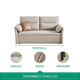 Quanyou Home Small apartment folding sofa bed cream style furniture cat scratch fabric dual-purpose bedroom elephant ear sofa