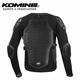 KOMINE SAFETY&INNOVATION越野摩托古风铠甲系列CE2级防摔全网眼高弹通风骑士护甲衣SK-844 黑色 L