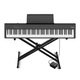 Roland Adult Children's Grading Introductory Bluetooth Electric Piano FP30X Digital 88 Key Heavy Hammer Smart Electronic Piano FP30X Black Host + Double X Rack + Single Pedal
