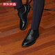 JD.com [Wanli Travel] Menores de tres articulaciones Comerciales informales zapatos formales zapatos de cuero Zapatos de boda para hombres Production para hombres Black 40