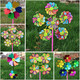 Buntes Windmühlen Kindergartenpark Event Dekoration Plastik Windmühle Kinderspielzeug landschaftlicher Gebiet Windmühle Bunte Windmühle