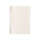 King Jim B5 Loose Leaf Book Office Office de negocios Notepad Notepad Notebook Bobina Diario Libro Pearl Beige 9855Tte-GSR