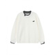 Cantu Xiaoxiangfeng round neck sweater for women autumn and winter new fake two-piece long-sleeved sweater small loose coat women's white long-sleeved sweater S recommended 90-105Jin Jin equals 0.5 kg