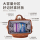 NIC. Wire-resistant multifunctional pregnant women backpack mommy bag, reasonable partition, easy to pack bottles and diaper wipes, first choice for new mothers, milk white